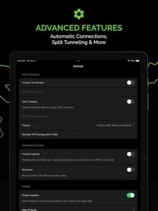IPVanish مهكر — لقطة شاشة 2