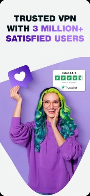 PureVPN مهكر — لقطة شاشة 1