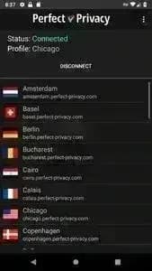 Perfect Privacy VPN مهكر — لقطة شاشة 1
