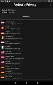 Perfect Privacy VPN مهكر — لقطة شاشة 2