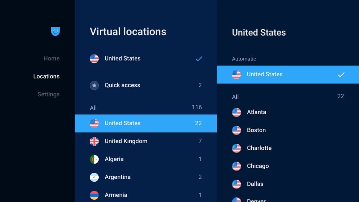 VPN Hotspot Shield مهكر — لقطة شاشة 1
