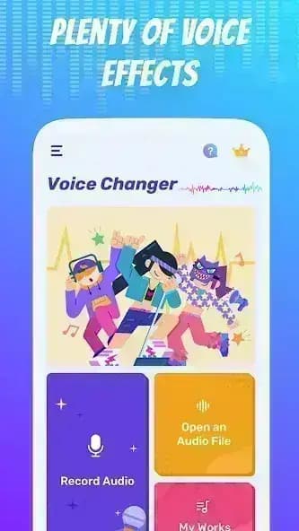 Voice Changer مهكر — لقطة شاشة 2