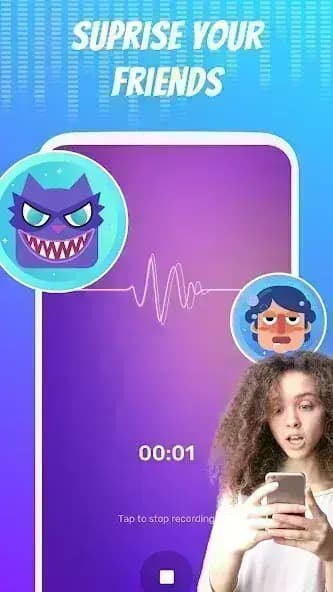 Voice Changer مهكر — لقطة شاشة 4