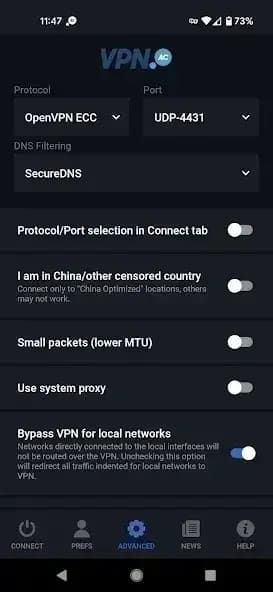 VPN.AC مهكر — لقطة شاشة 9