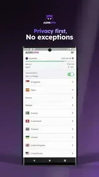 AzireVPN مهكر — لقطة شاشة 8