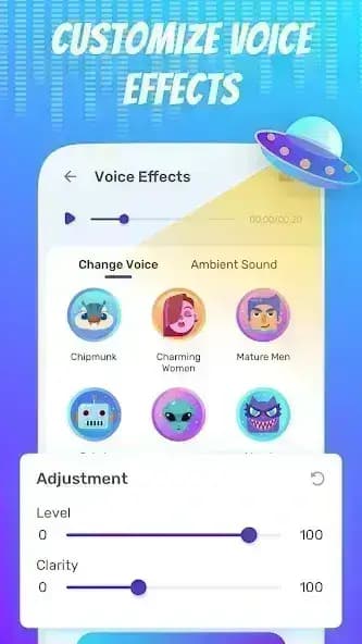 Voice Changer مهكر — لقطة شاشة 10