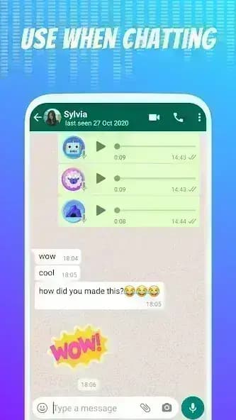 Voice Changer مهكر — لقطة شاشة 12