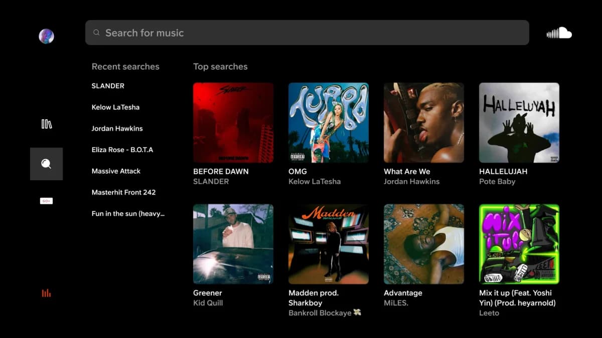 SoundCloud مهكر — لقطة شاشة 1