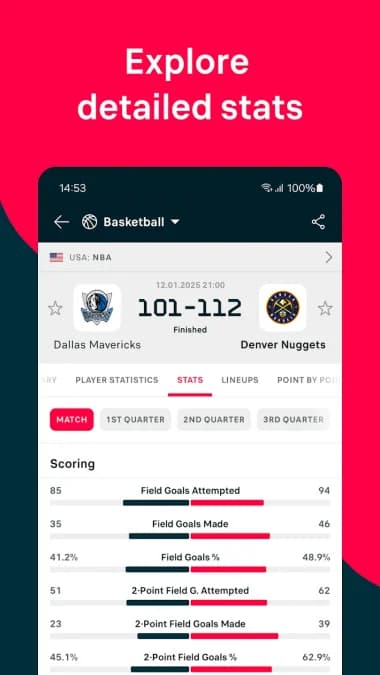 FlashScore مهكر — لقطة شاشة 5