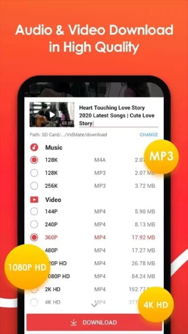 VidMate مهكر — لقطة شاشة 1