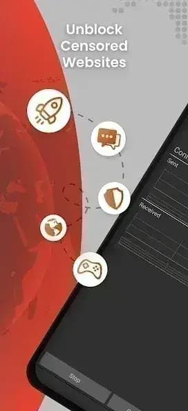 Psiphon Pro مهكر — لقطة شاشة 2