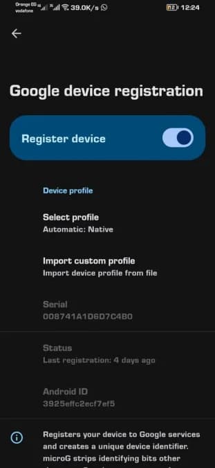 Vanced MicroG Services مهكره — لقطة شاشة 4