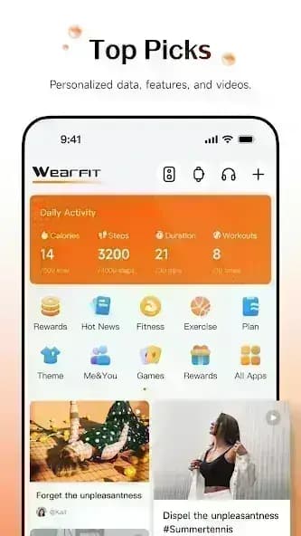 Wearfit Pro مهكر — لقطة شاشة 1