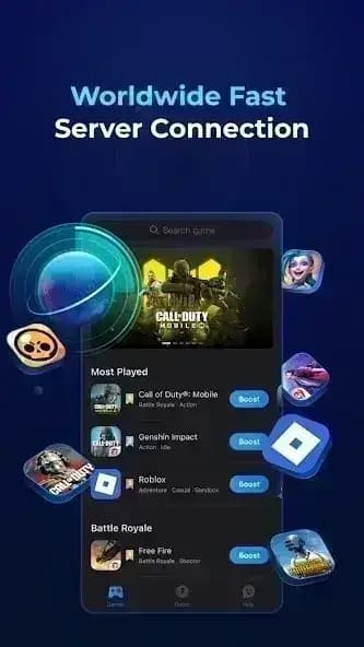 GearUP Game Booster مهكر — لقطة شاشة 8