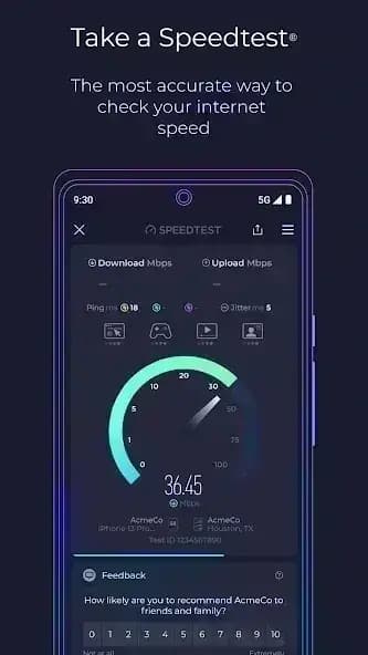 Speedtest مهكر — لقطة شاشة 1