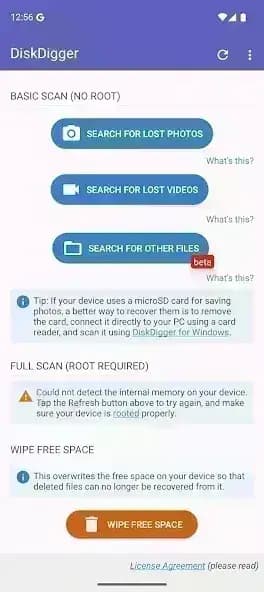 DiskDigger مهكر — لقطة شاشة 2