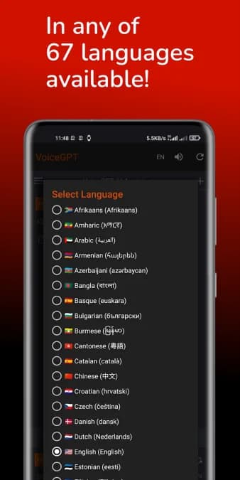 VoiceGPT مهكر — لقطة شاشة 1