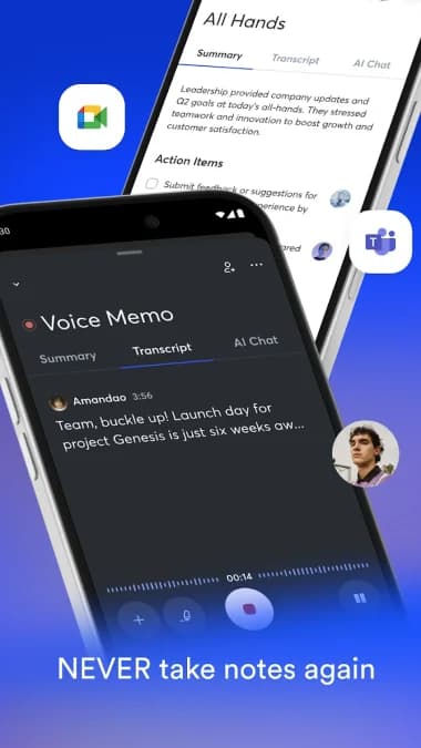 OtterAI Transcribe Voice Notes مهكر — لقطة شاشة 2