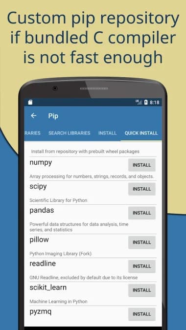 Pydroid 3 - IDE for Python 3 مهكر — لقطة شاشة 2