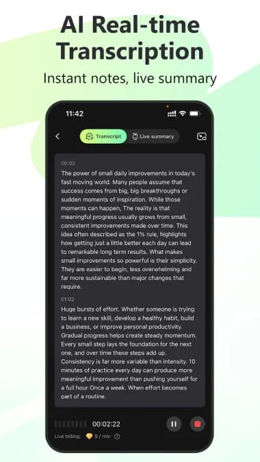 RecCloud - AI Speech to Text مهكر — لقطة شاشة 4