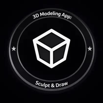 3D Modeling App: Sculpt & Draw مهكر