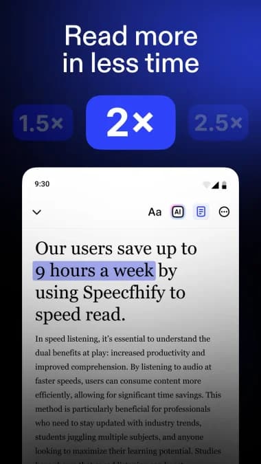 Speechify مهكر — لقطة شاشة 8