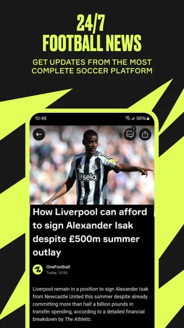 OneFootball مهكر — لقطة شاشة 7