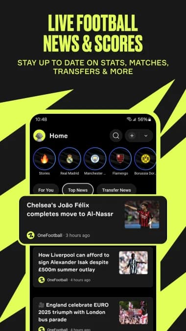 OneFootball مهكر — لقطة شاشة 11