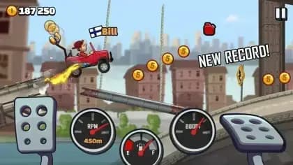 Hill Climb Racing مهكره — لقطة شاشة 1