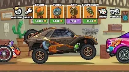 Hill Climb Racing 2 مهكره — لقطة شاشة 1