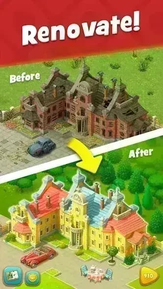 Gardenscapes مهكره — لقطة شاشة 4