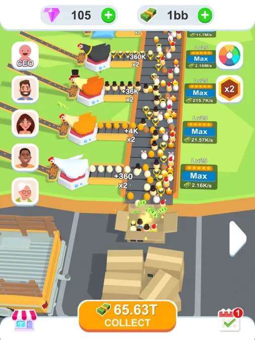 Idle Egg Factory — لقطة شاشة 2