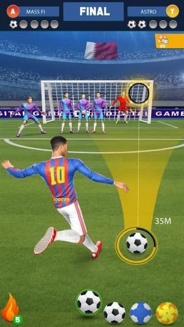 Soccer Kicks Strike Game — لقطة شاشة 2