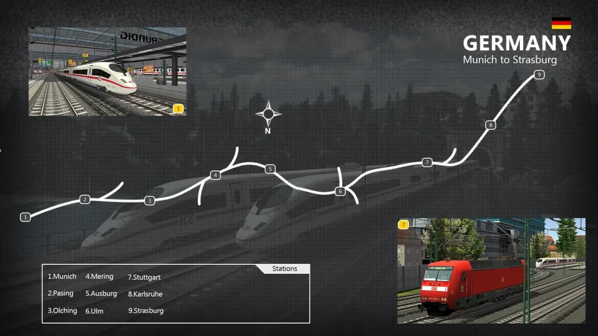Euro Train Simulator 2 — لقطة شاشة 1
