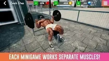 Iron Muscle IV GYM Simulator — لقطة شاشة 4