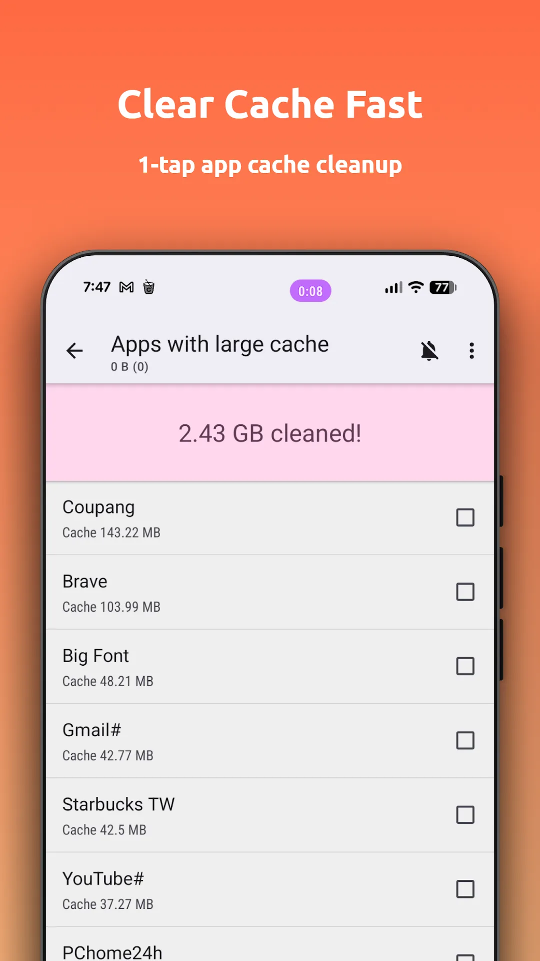 تطبيق 1Tap Cleaner مهكر مهكر — لقطة 1