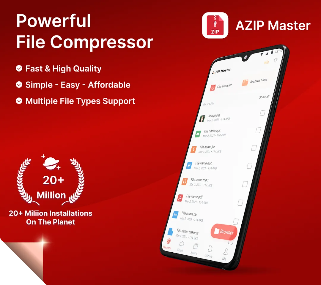 تطبيق AZIP Master مهكر مهكر — لقطة 1