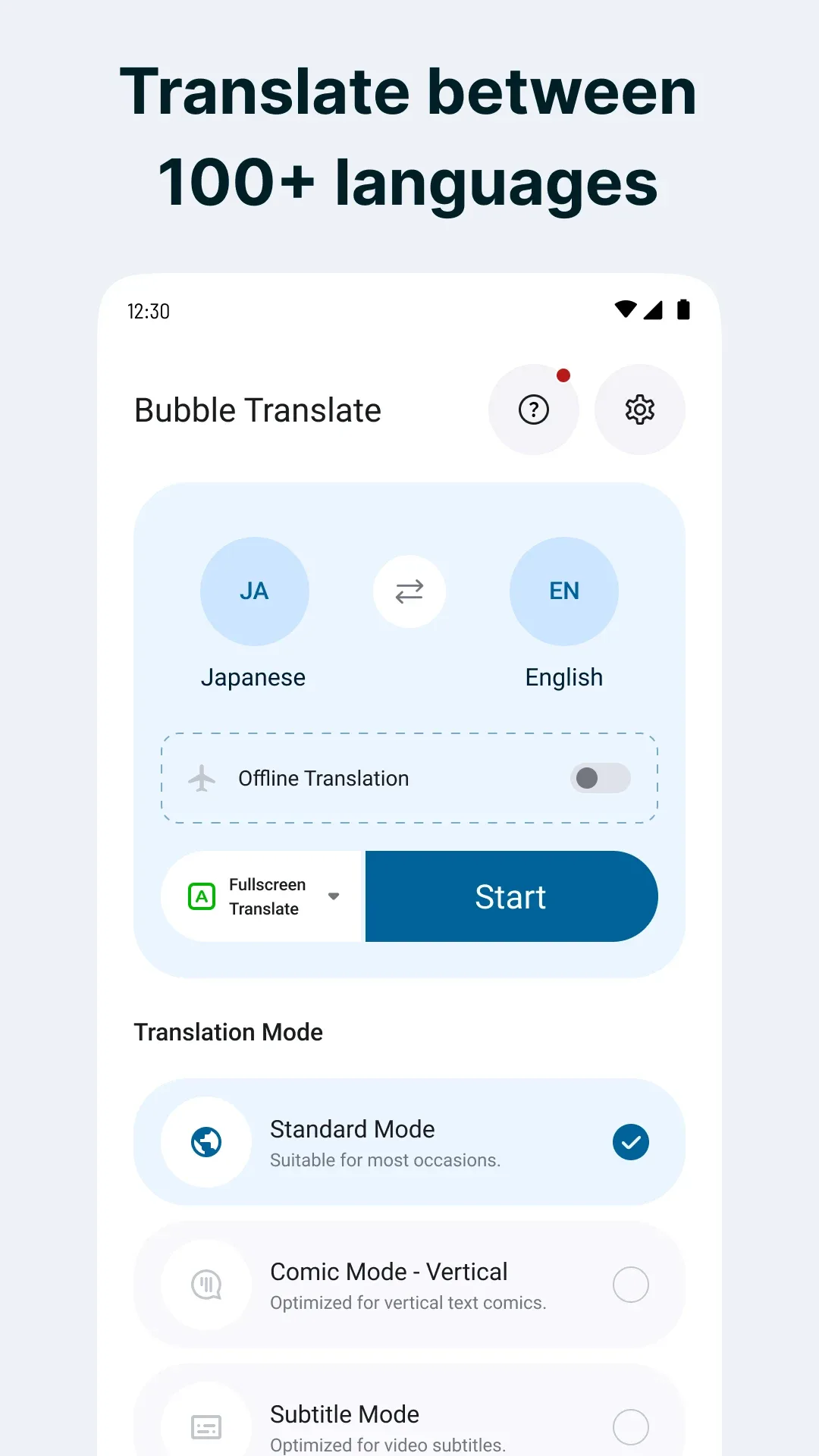 برنامج Bubble Screen Translate مهكر مهكر — لقطة 1