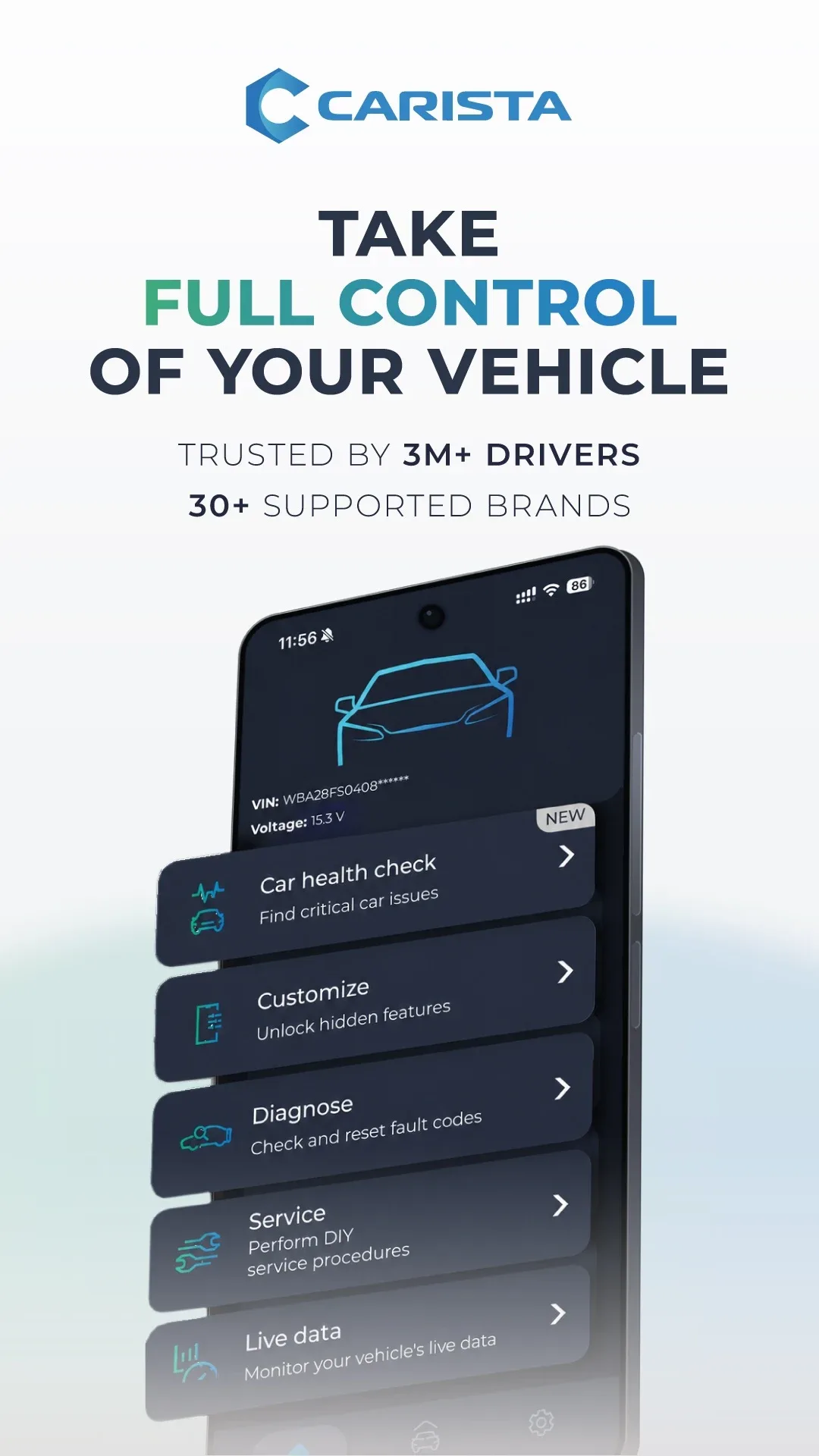 تطبيق Carista OBD2 مهكر مهكر — لقطة 1