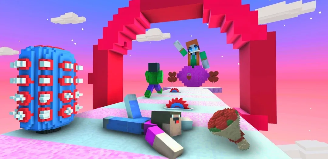 لعبة Craft Guys Stumble Run مهكرة مهكرة — لقطة 3