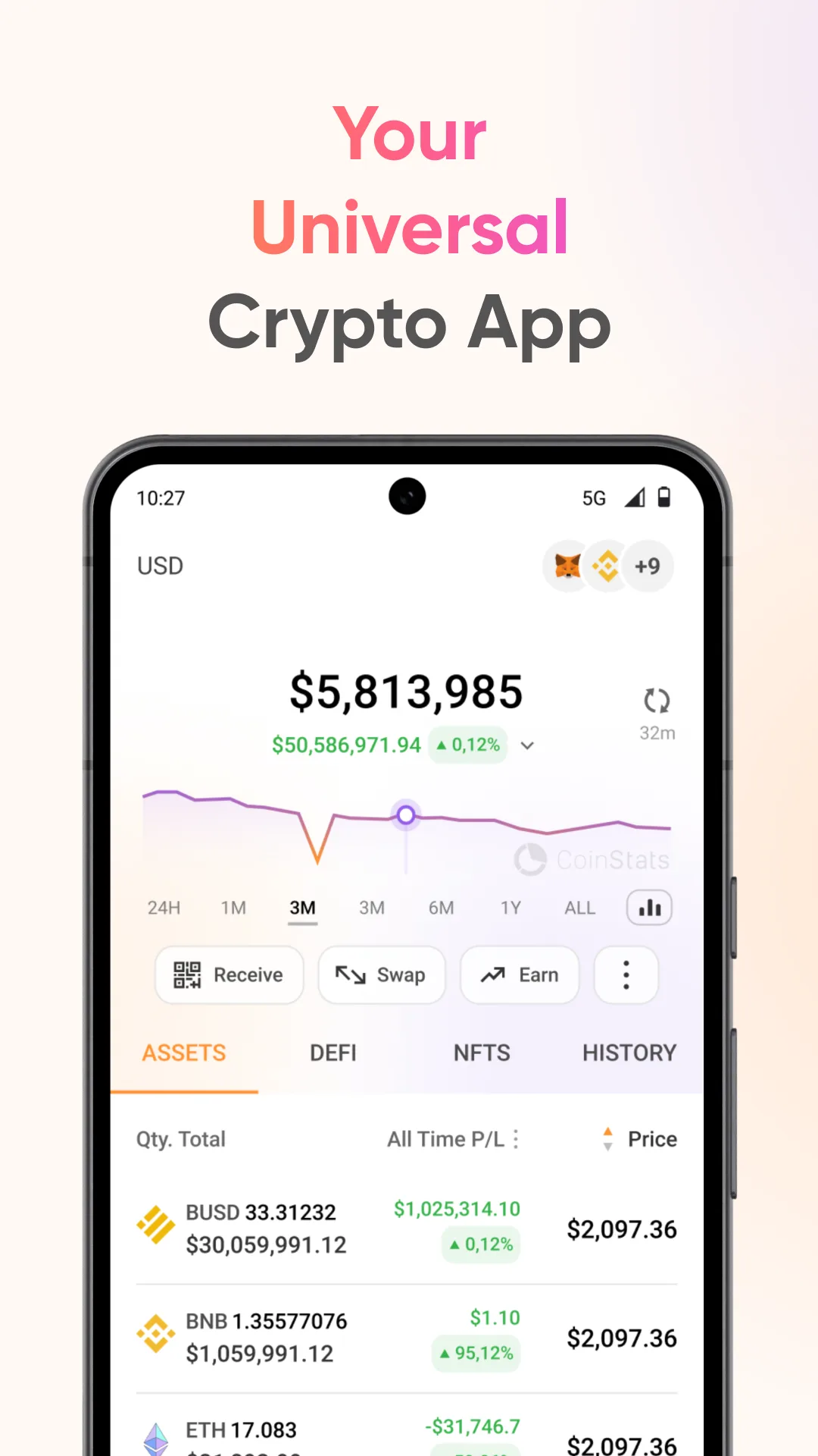 تطبيق تتبع العملات الرقمية مهكر مهكر — لقطة 1