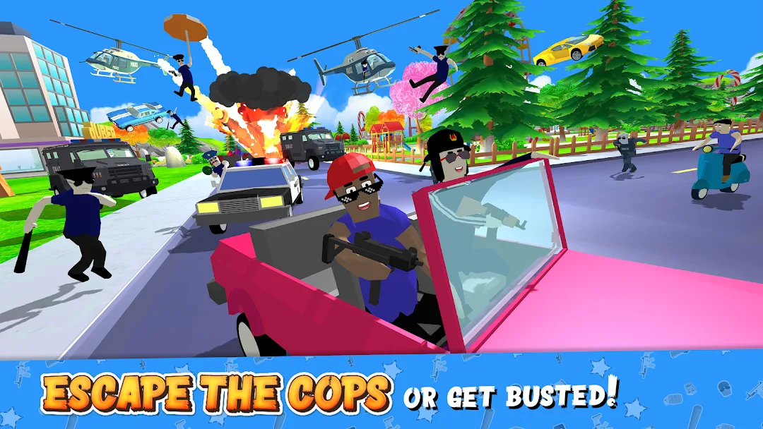 لعبة Dude Theft Wars مهكرة مهكرة — لقطة 1