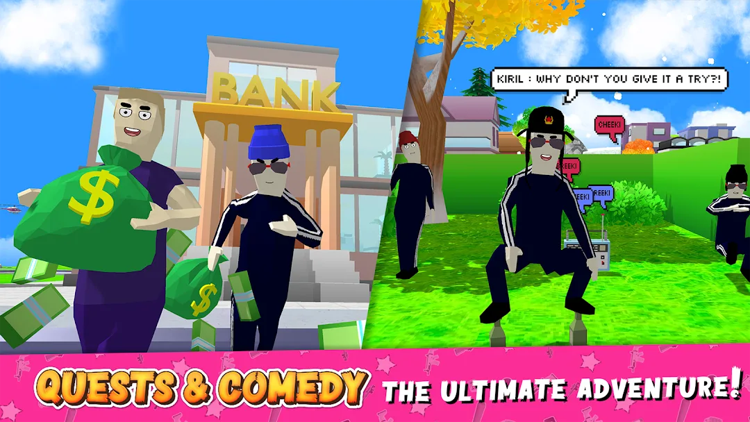 لعبة Dude Theft Wars مهكرة مهكرة — لقطة 2