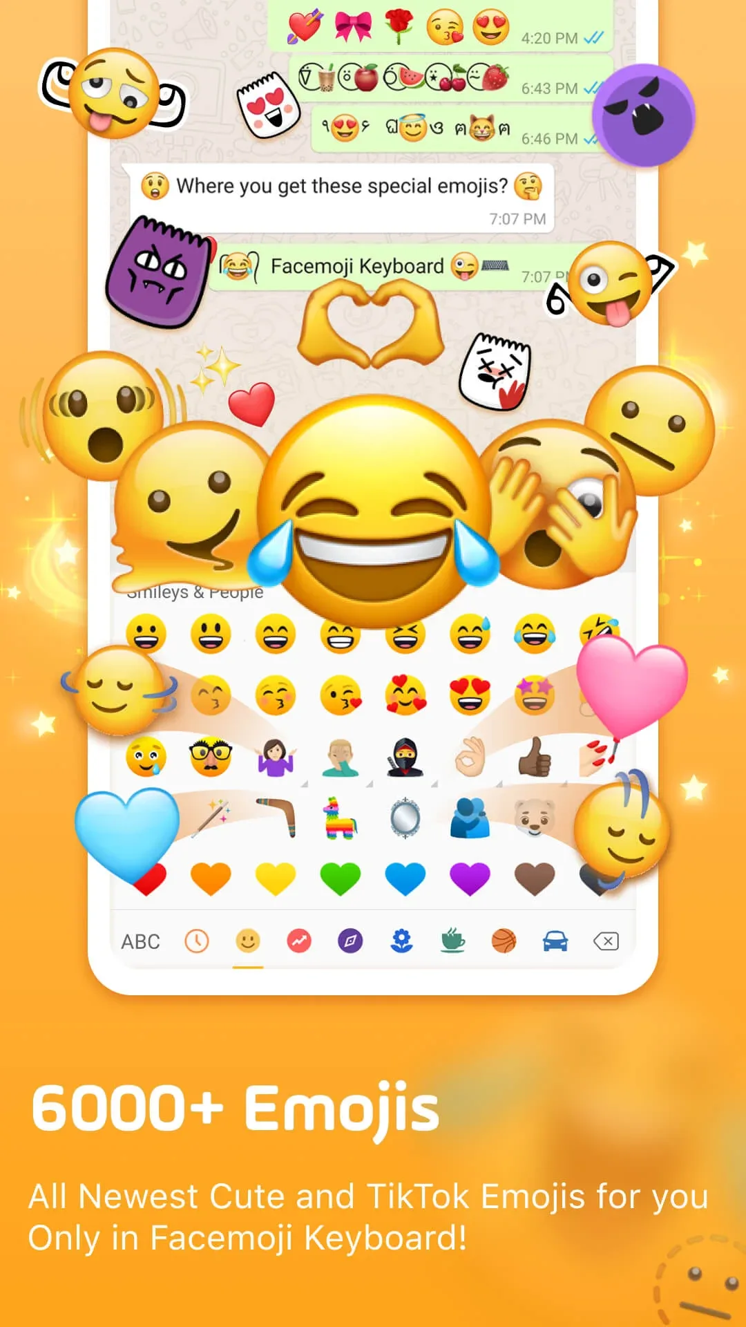 كيبورد ايموجي Facemoji مهكر مهكر — لقطة 3