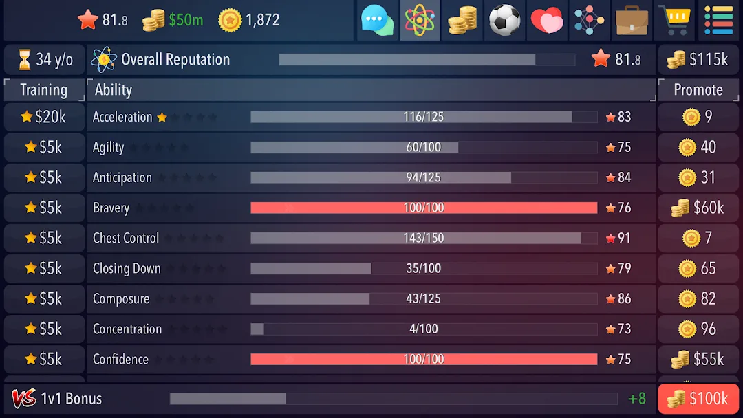 لعبة Football Superstar 2 مهكرة مهكرة — لقطة 3