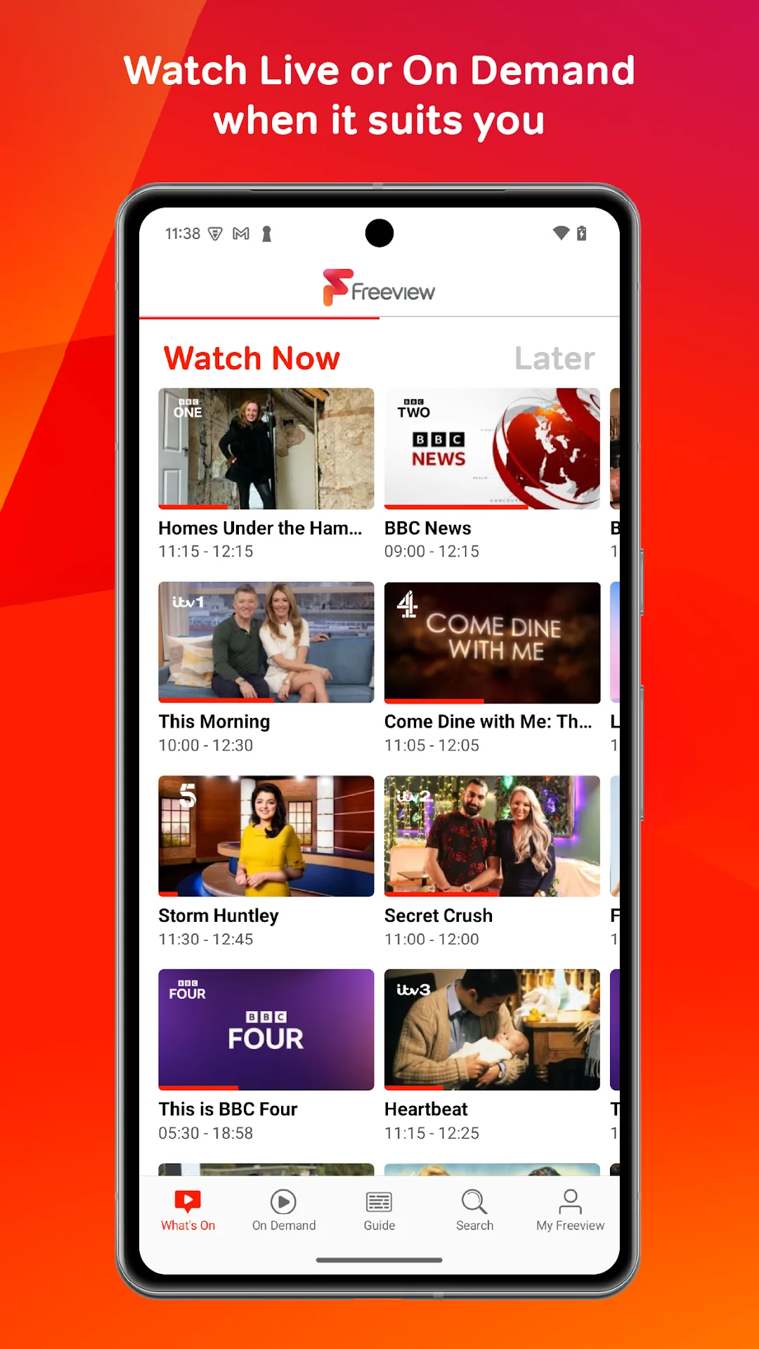 تطبيق Freeview مهكر مهكر — لقطة 1