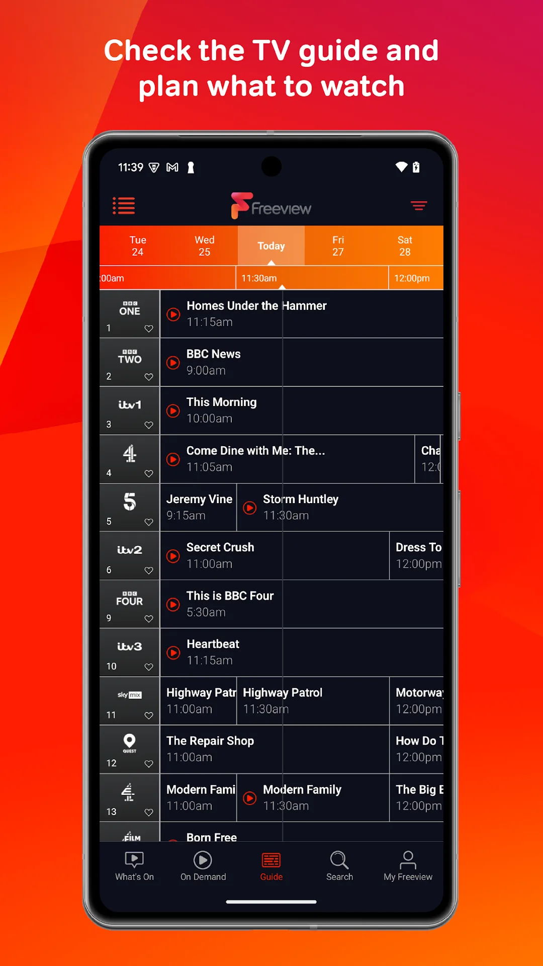 تطبيق Freeview مهكر مهكر — لقطة 3