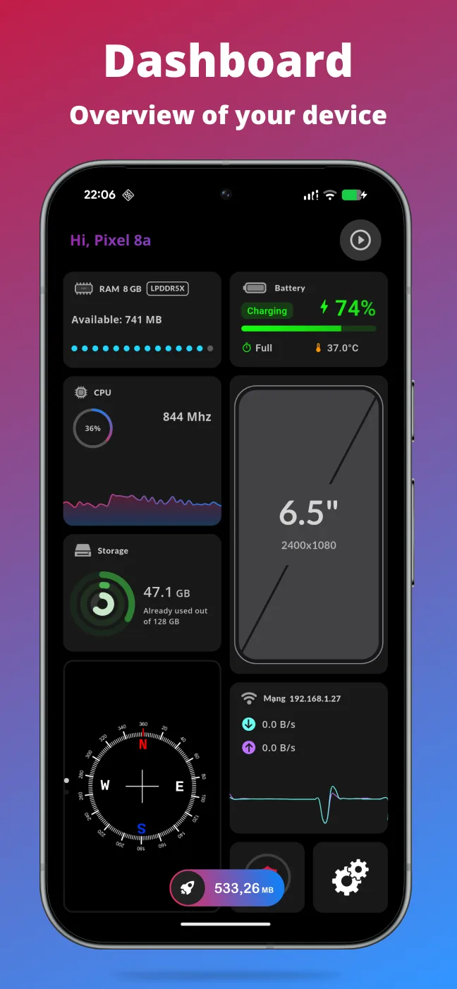 برنامج مراقبة CPU وذاكرة CP مهكر مهكر — لقطة 2