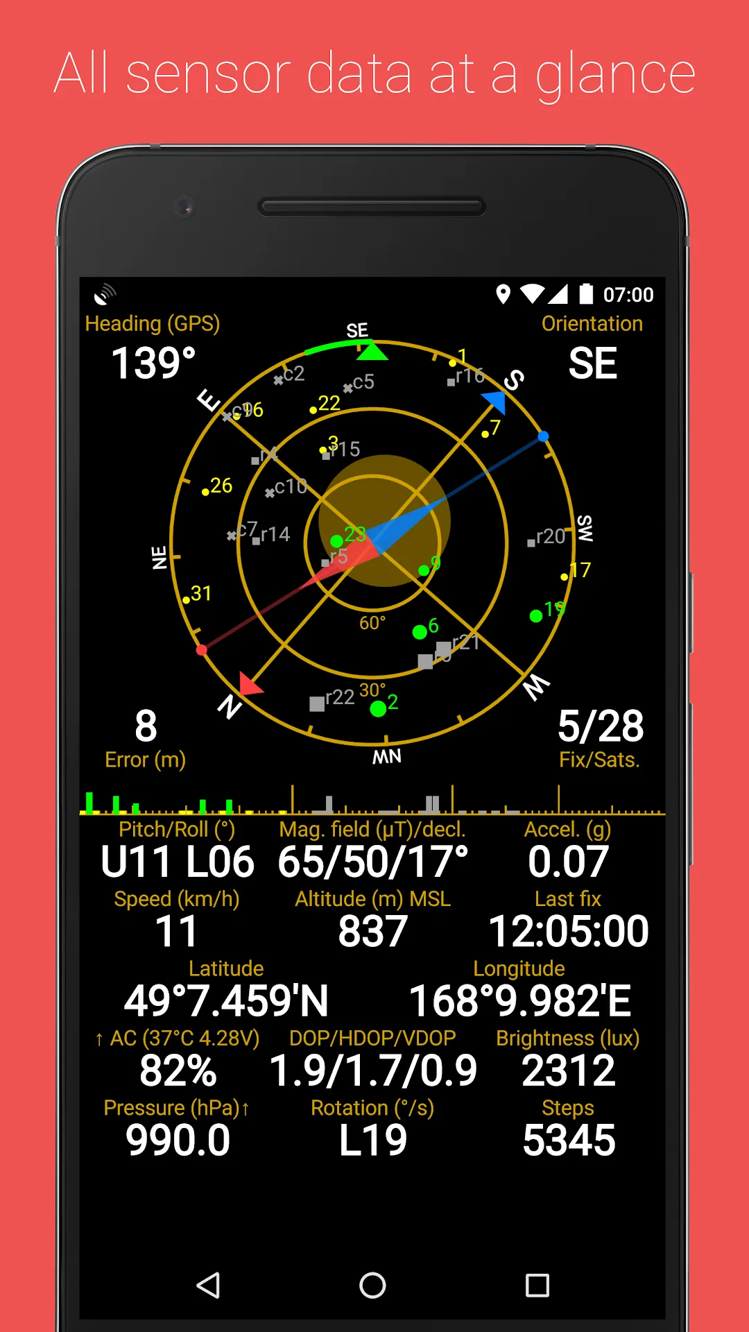 GPS Status MOD Location App — Screenshot 1