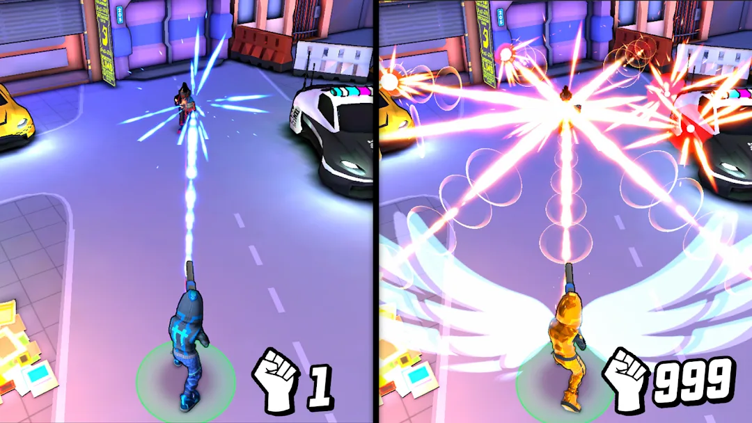 لعبة Gridpunk Battle Royale مهكرة مهكرة — لقطة 3